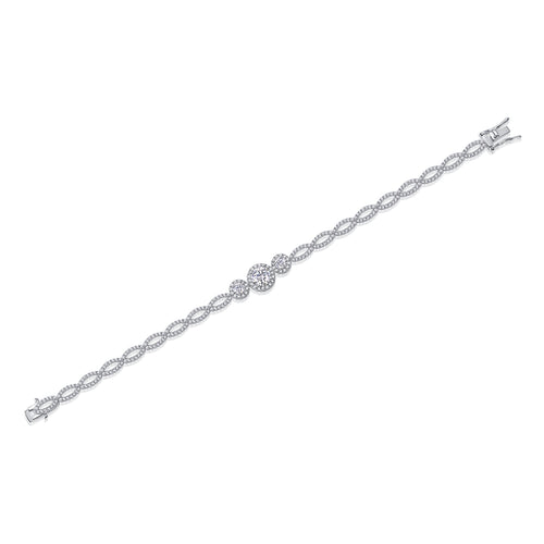 Betelgeuse Moissanite Bracelet - Platinum S925