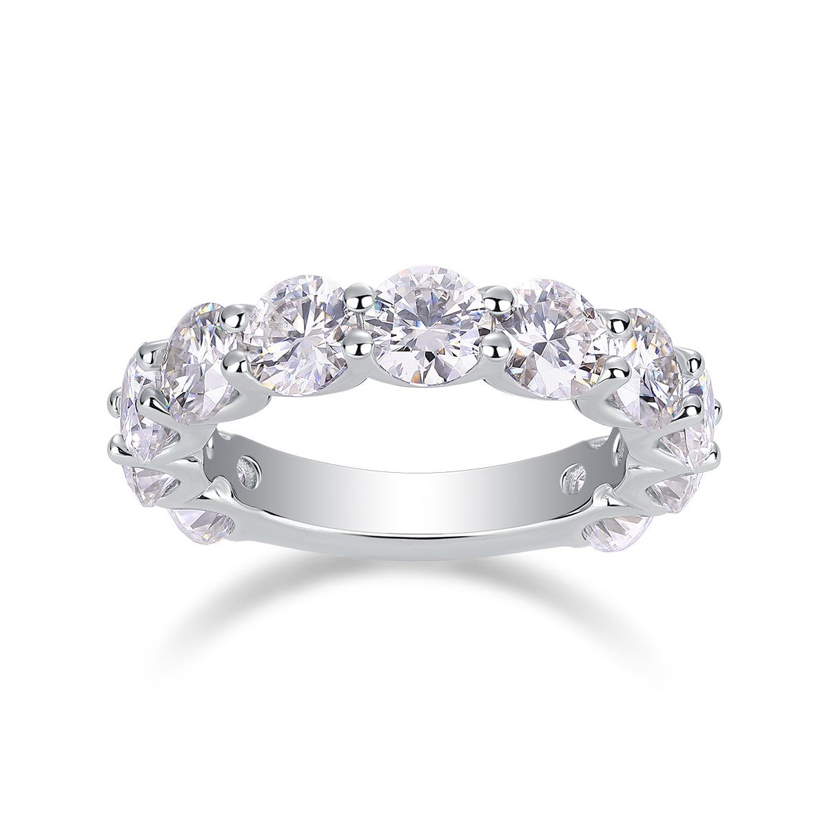 Spica Pure Moissanite Ring - S925 Silver 5.0ct