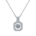 Metallic Muse Moissanite Necklace 0.5ct Silver
