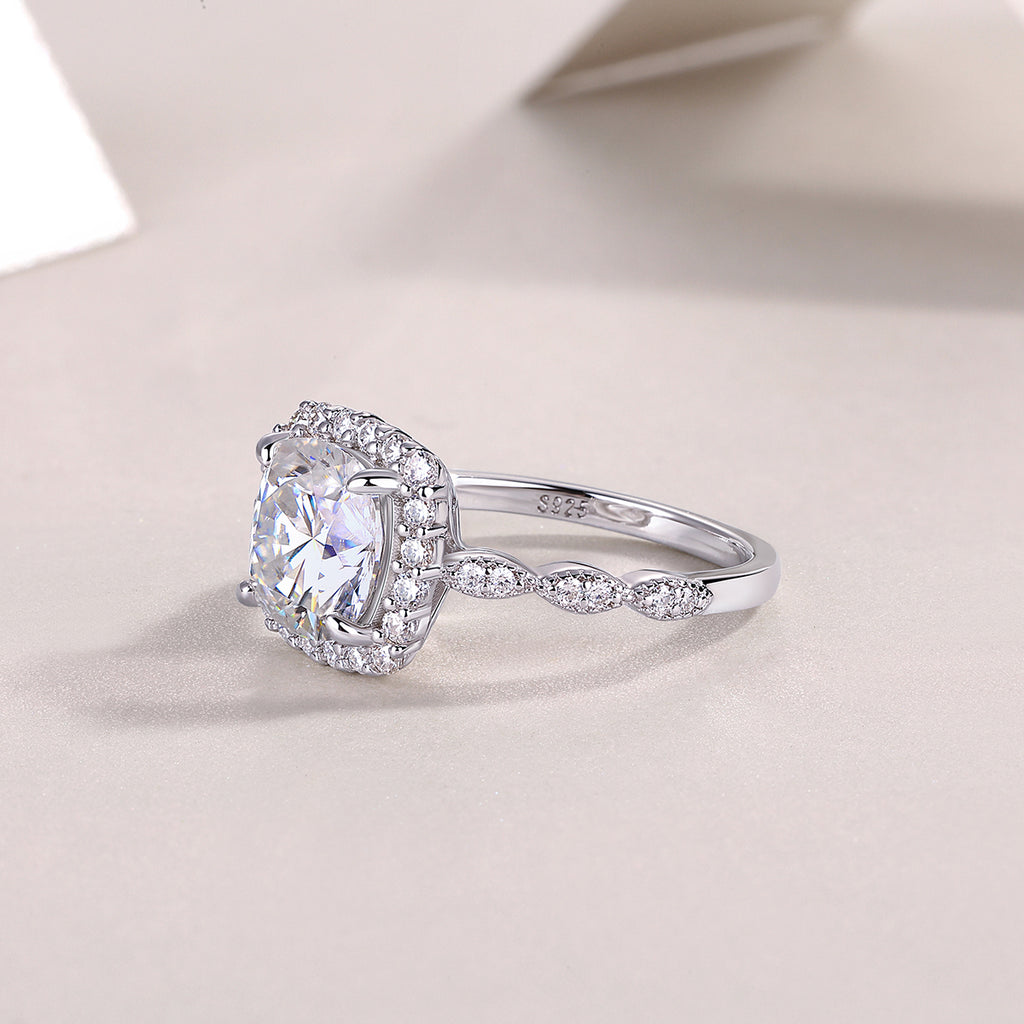 Rigel Blue Moissanite Ring S925 Silver