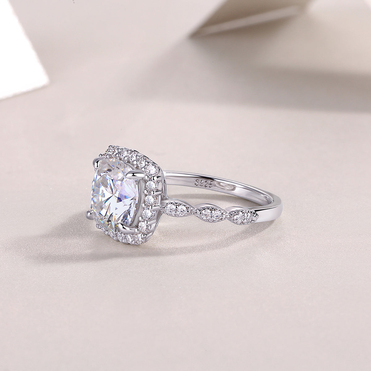 Rigel Blue Moissanite Ring S925 Silver