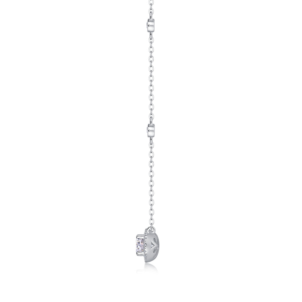 Universe's Eye Moissanite Necklace - 5x7 40cm