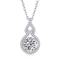 Future & Past Moissanite Necklace 2ct Platinum