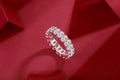 Equinox Line Ring Moissanite 3x5 S925 Silver
