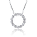 Crystal Halo Moissanite Necklace - S925 Silver