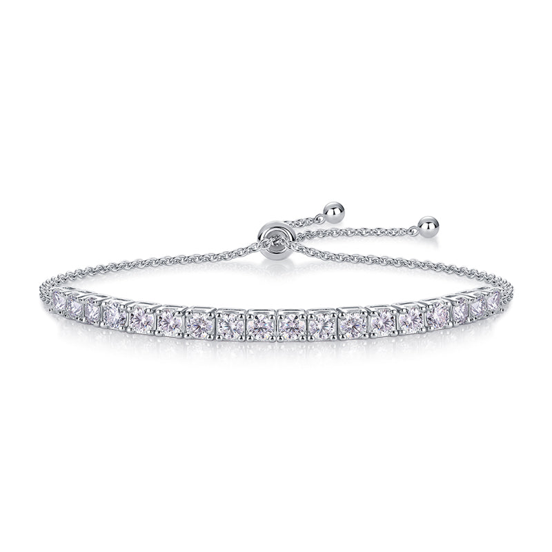 Moonlit River Bracelet Moissanite S925 Silver