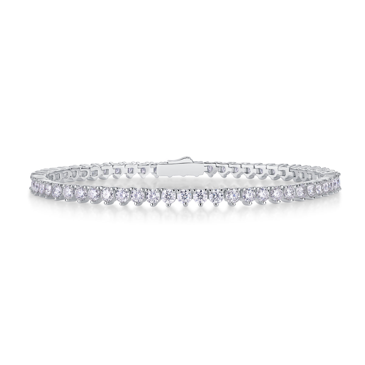 Nadir Point Moissanite Bracelet Silver