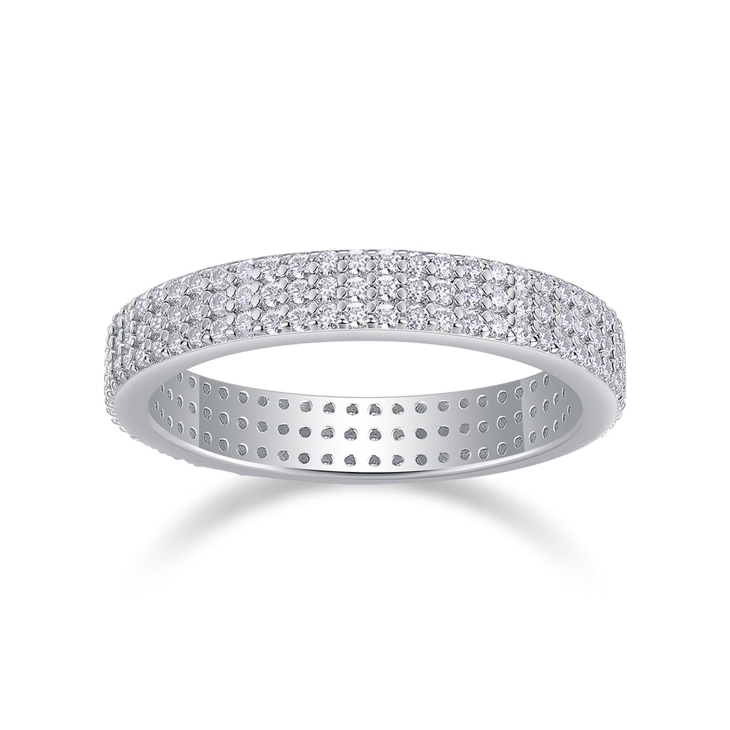 Night Meridian Moissanite Ring S925 Silver