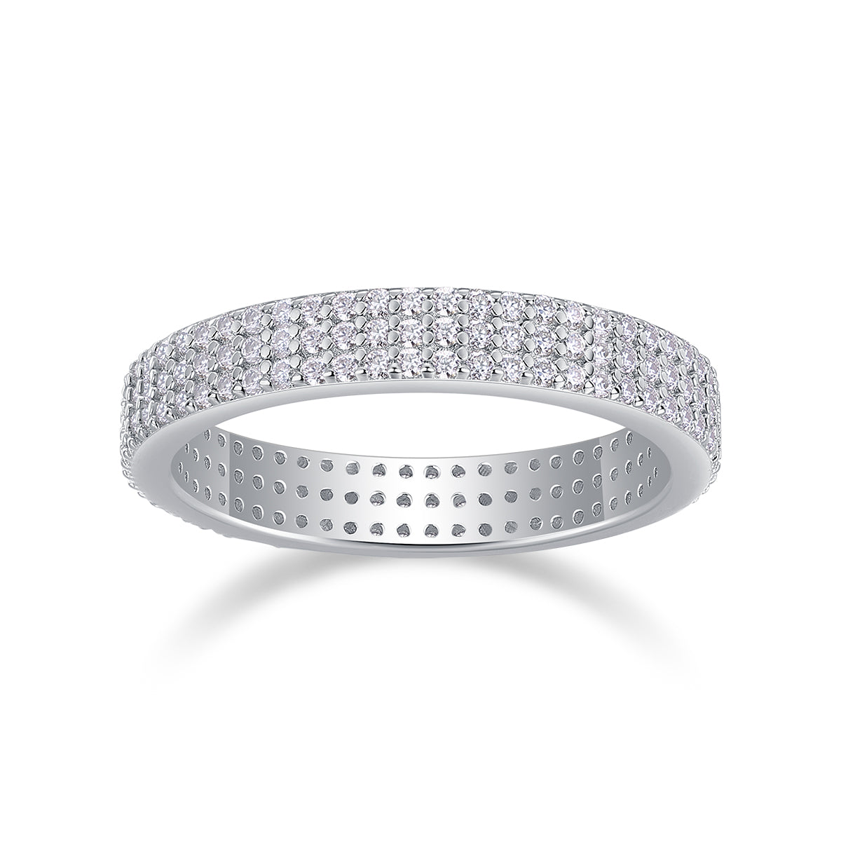Night Meridian Moissanite Ring S925 Silver