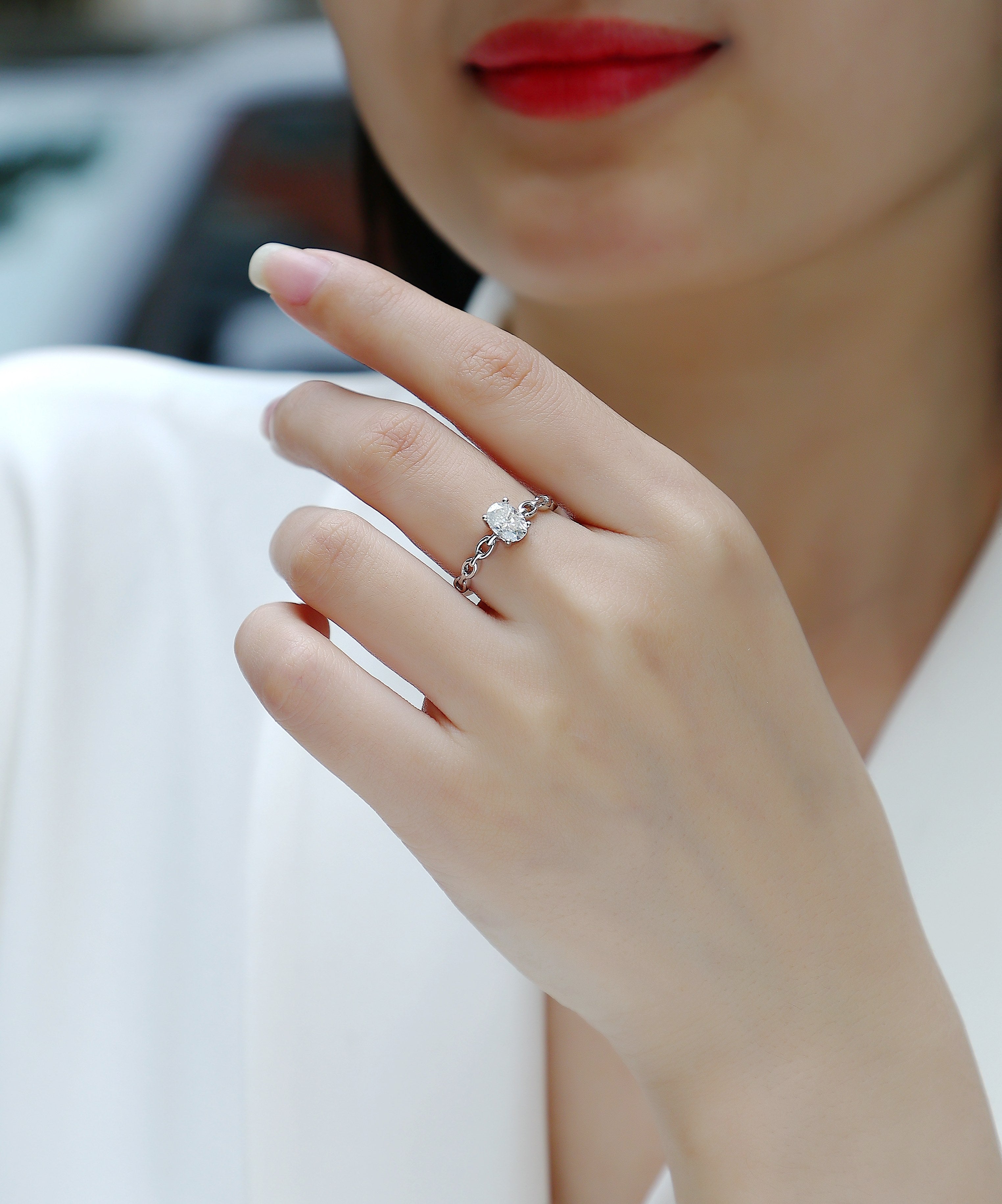Polaris Moissanite Ring - S925 Silver