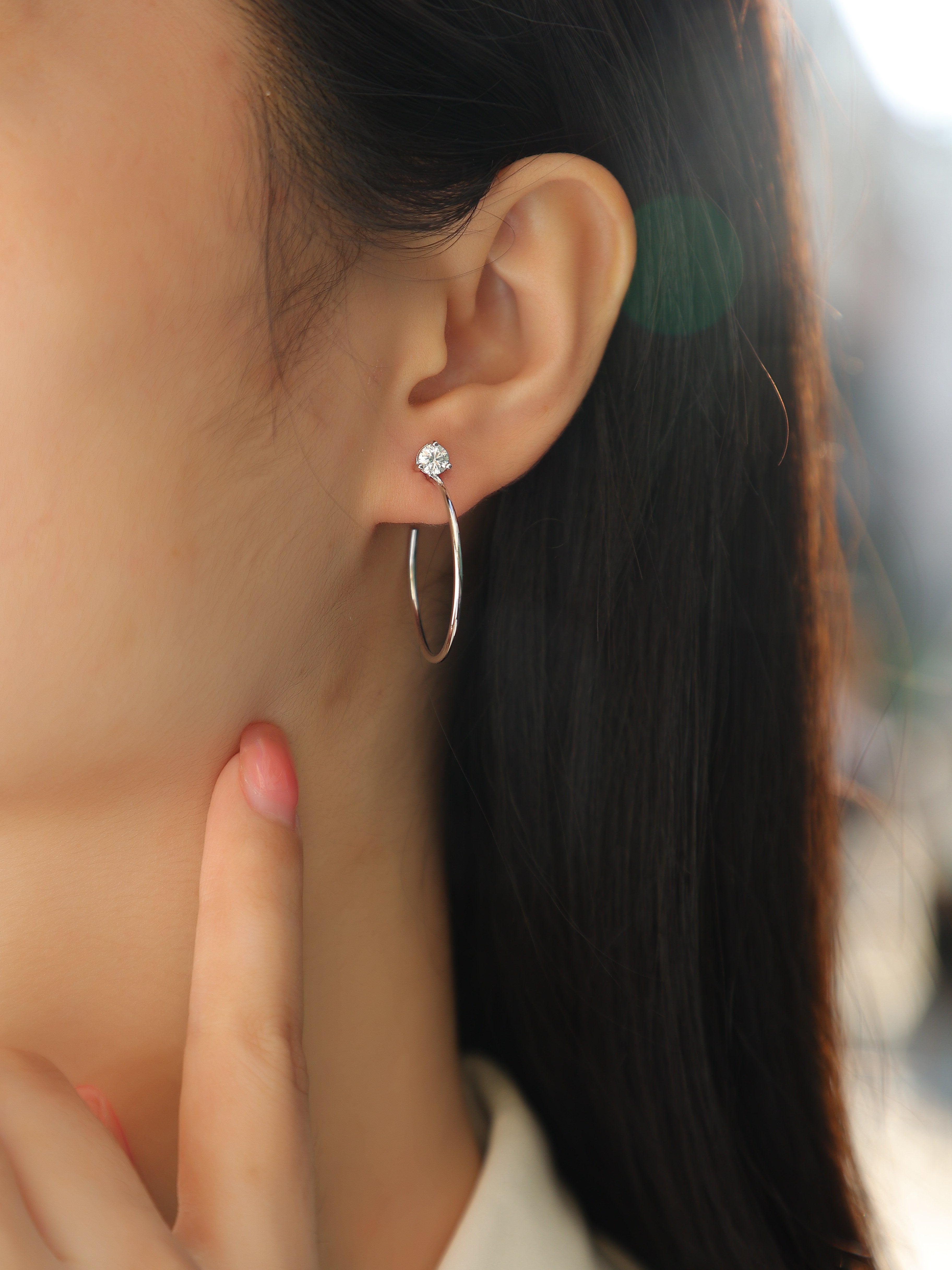 Zenith Glow Moissanite Earrings S925 Silver