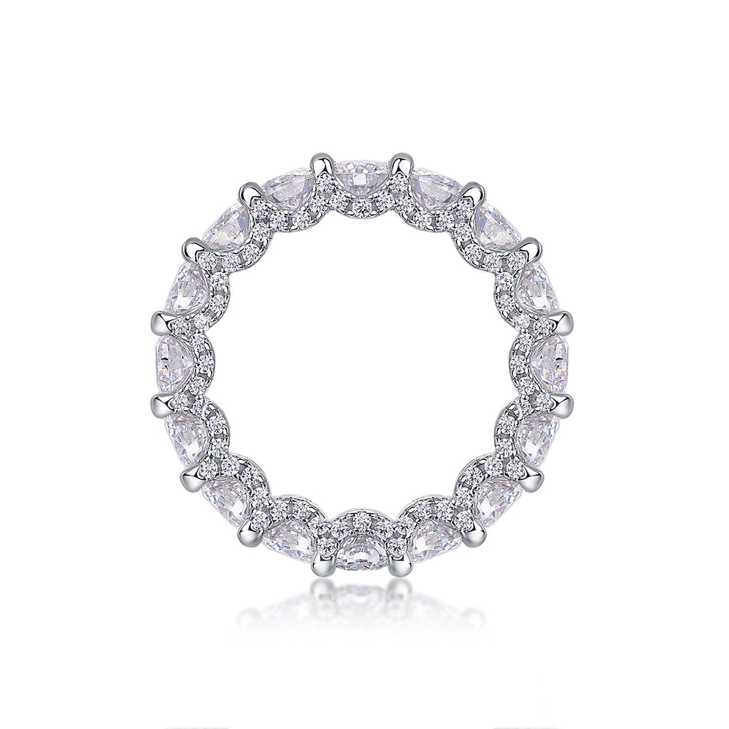 Ferris Wheel Moissanite Ring S925 Silver