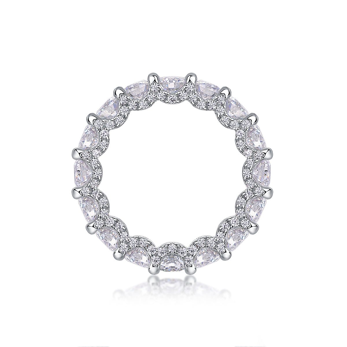 Ferris Wheel Moissanite Ring S925 Silver