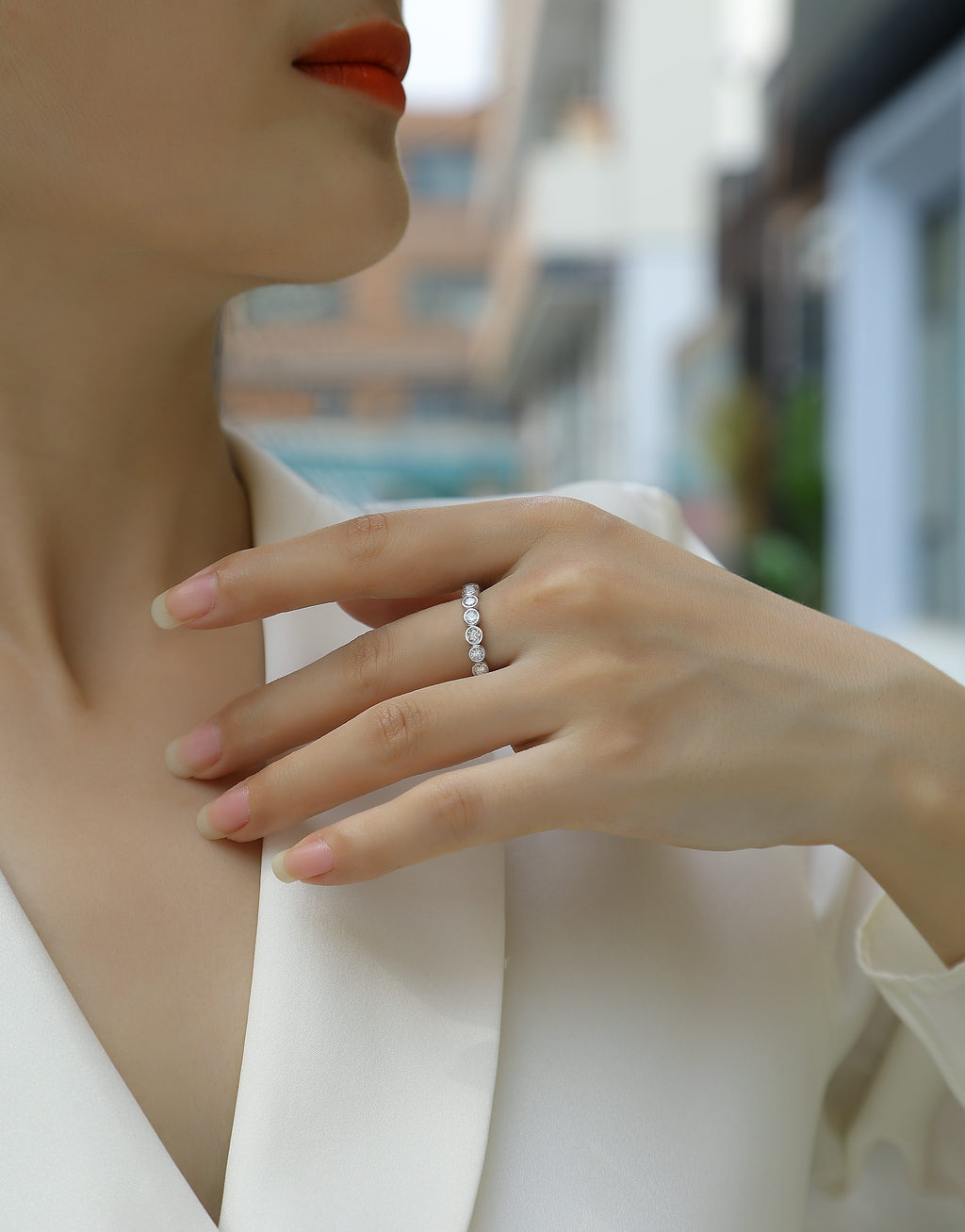 Stellar Core Moissanite Ring