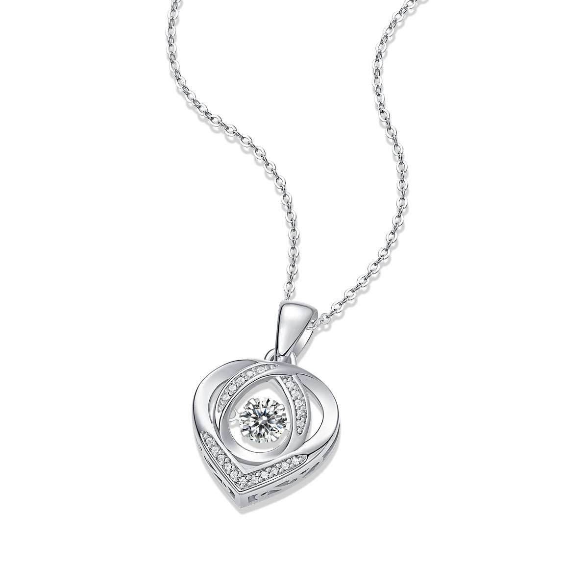 Pure Glimmer Moissanite Necklace - S925 Silver