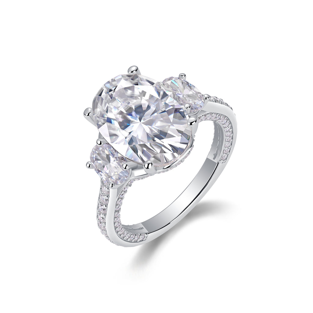 Orion Moissanite Spur Ring - Silver
