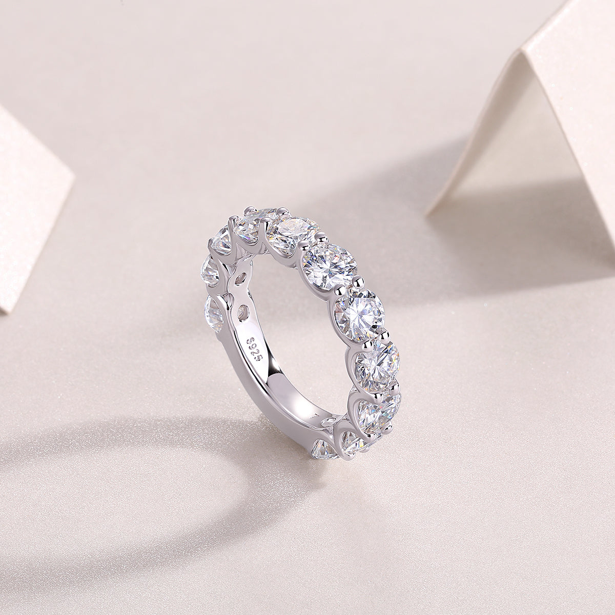 Spica Pure Moissanite Ring - S925 Silver 5.0ct