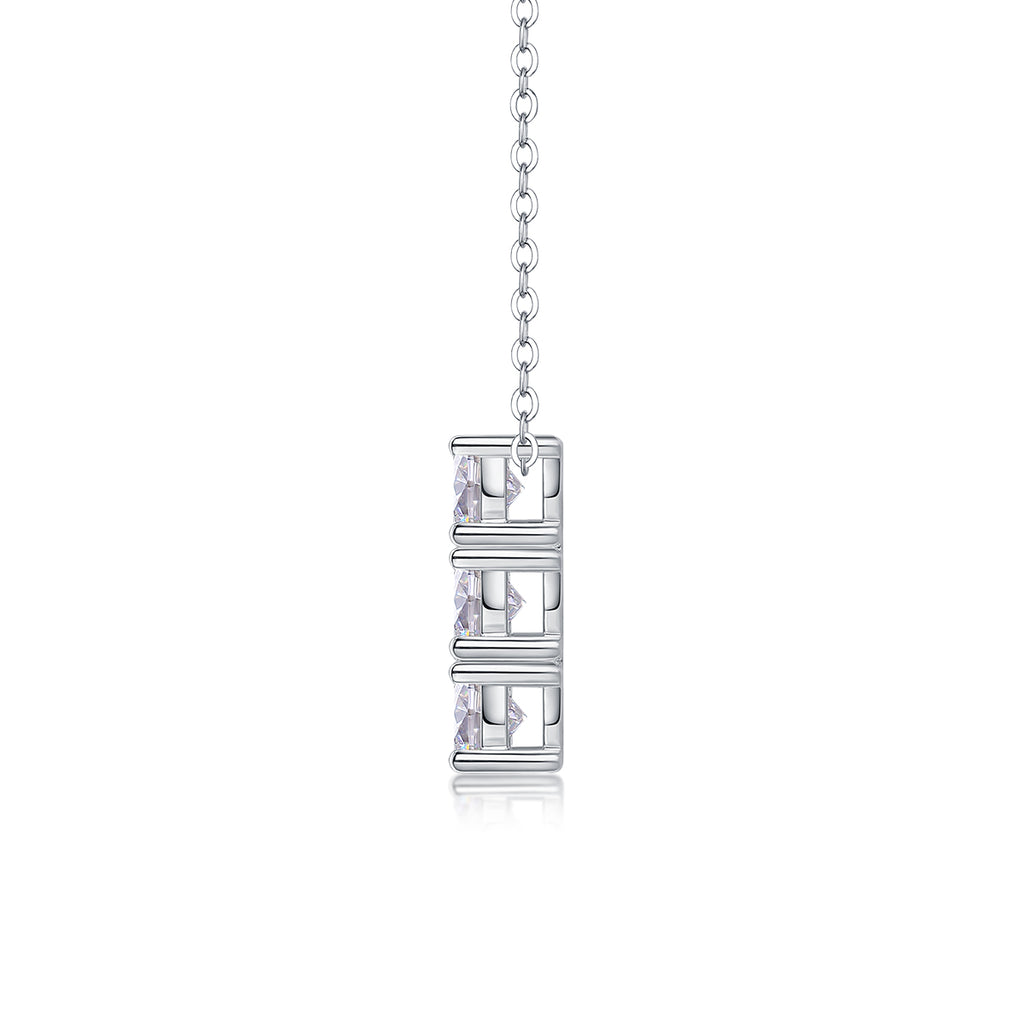 Hadar Moissanite Necklace - Silver 40cm