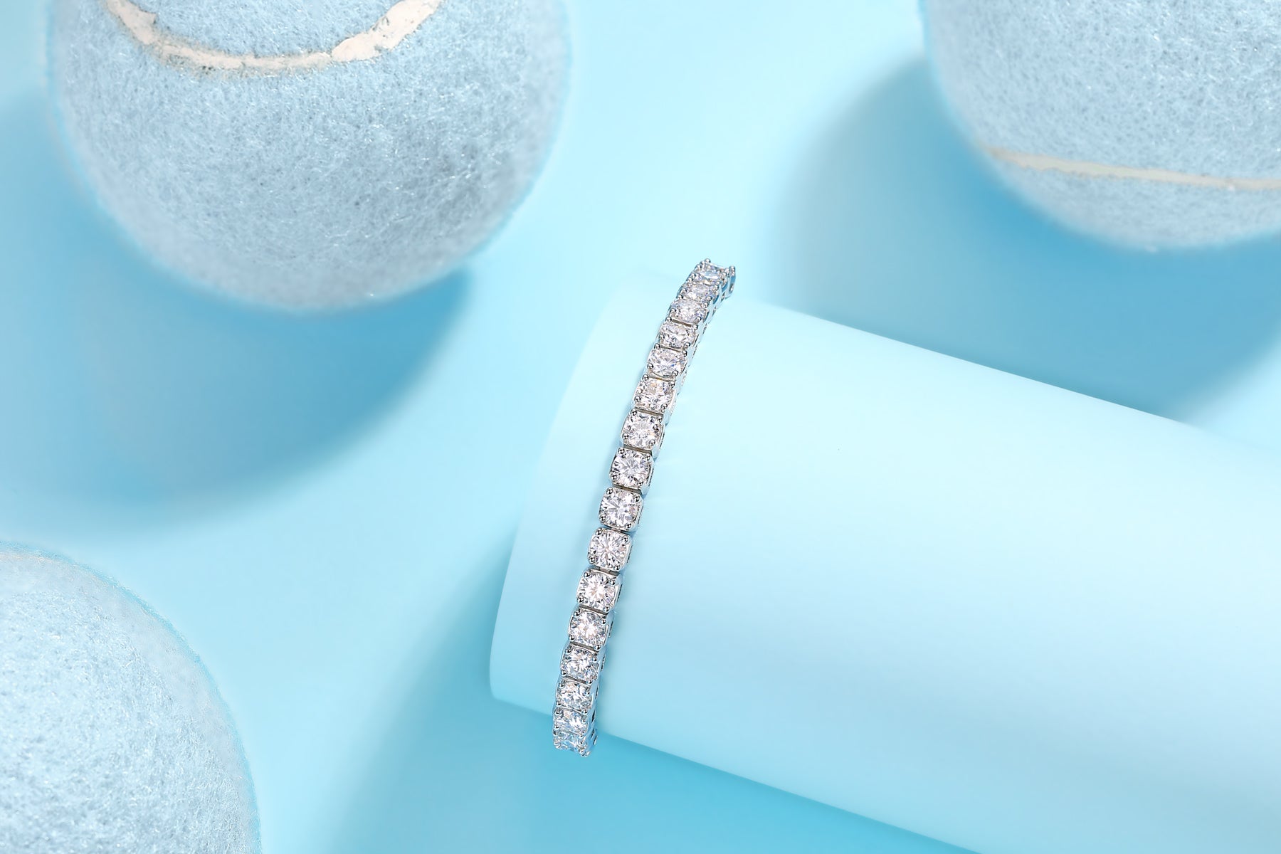 Moonlit River Bracelet Moissanite S925 Silver