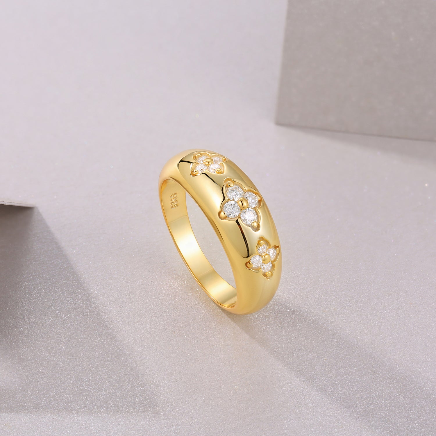 Astral Plane Moissanite Ring - Gold Silver