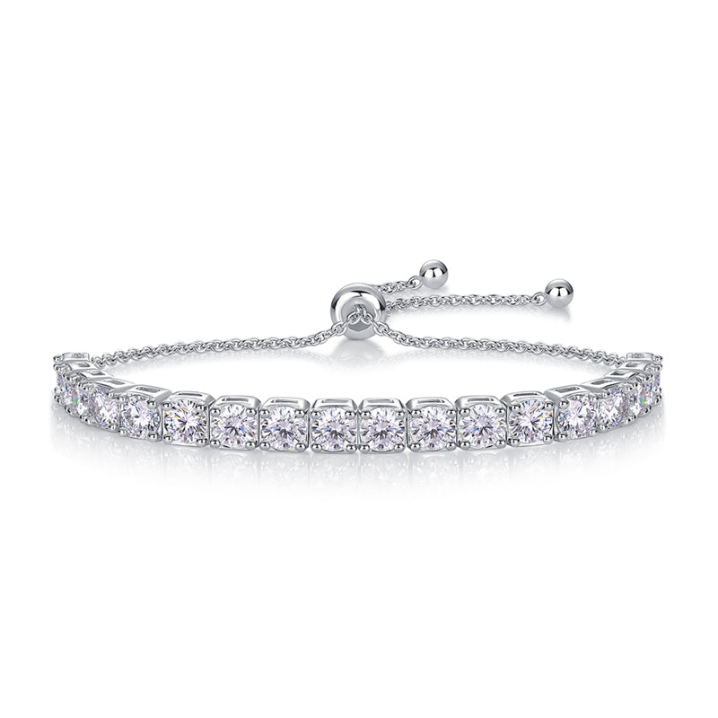 Moonlit River Bracelet Moissanite S925 Silver