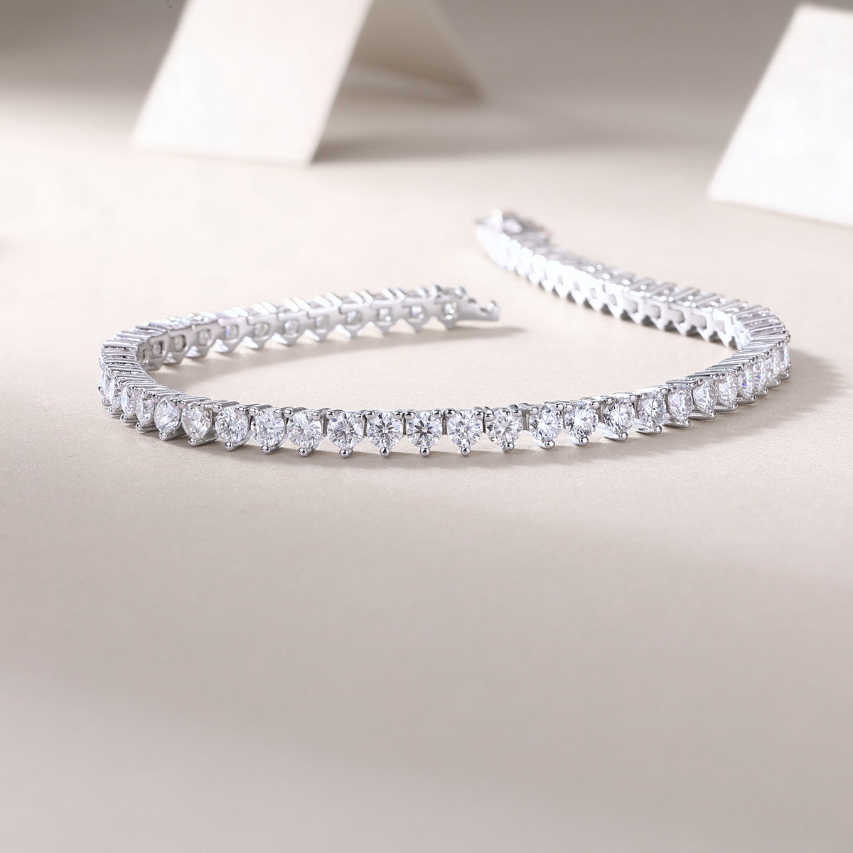 Nadir Point Moissanite Bracelet Silver