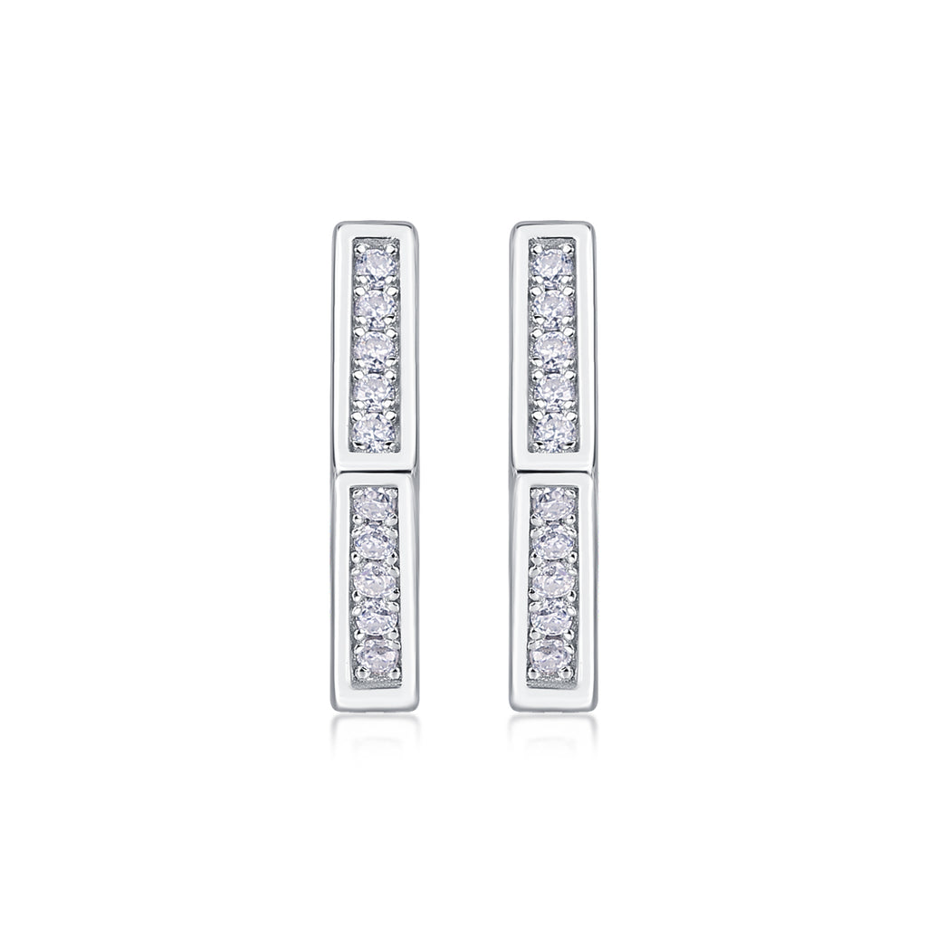 Gravity Moissanite Stud Earrings S925 Silver