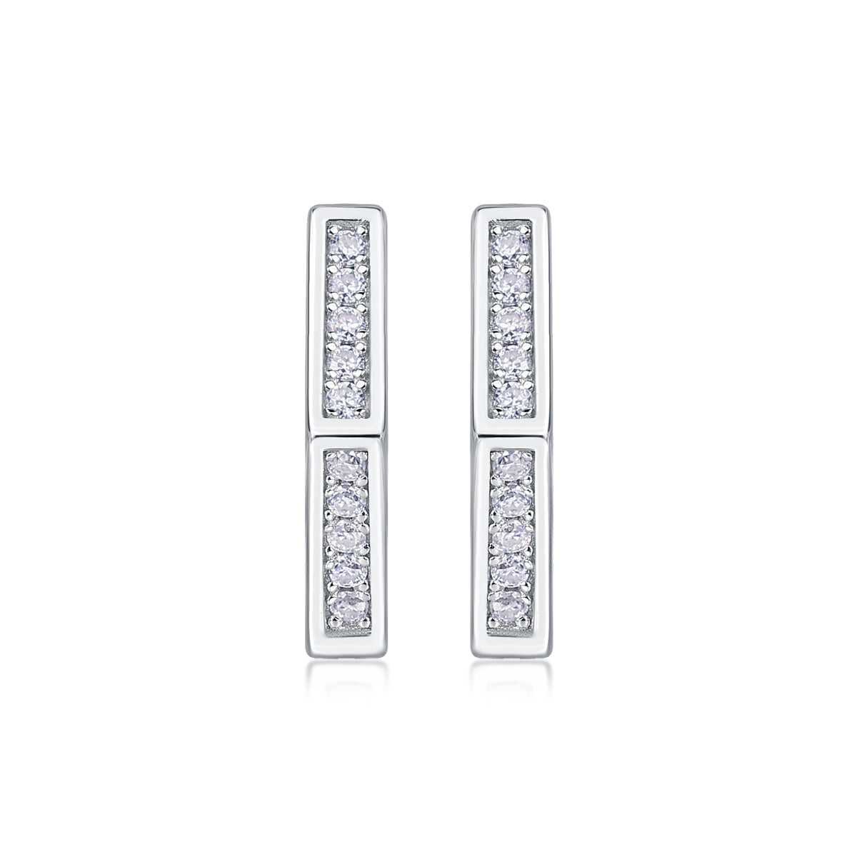 Gravity Moissanite Stud Earrings S925 Silver