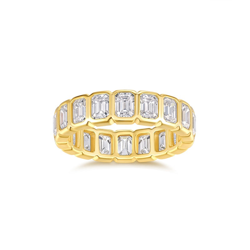 Aphelion Moissanite Ring - Gold-Plated S925 Silver