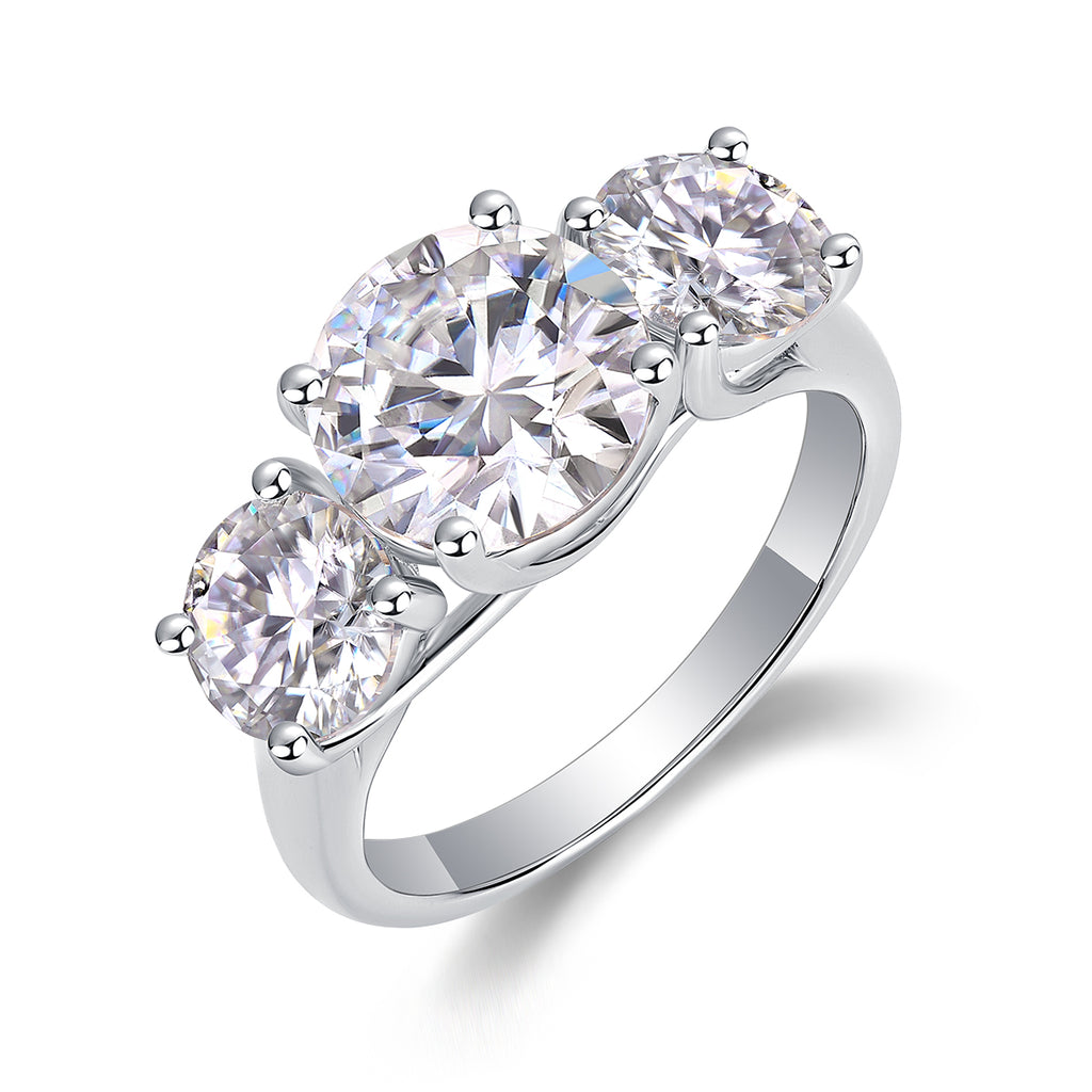 Three Lives Of Fortune 3ct Moissanite Ring