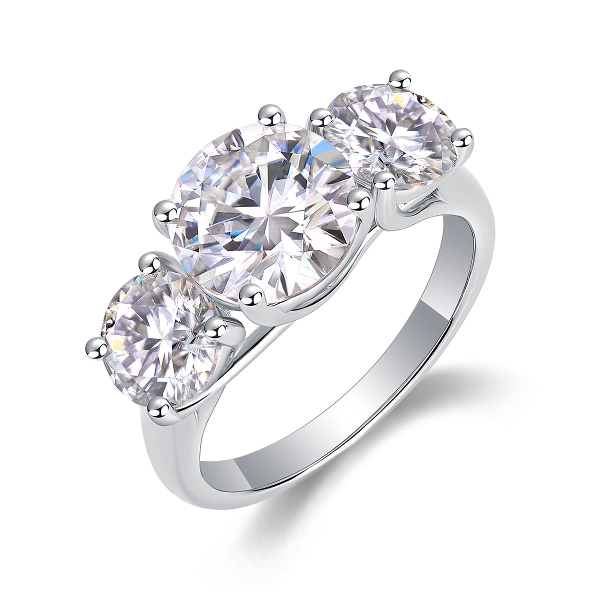 Three Lives Of Fortune 3ct Moissanite Ring