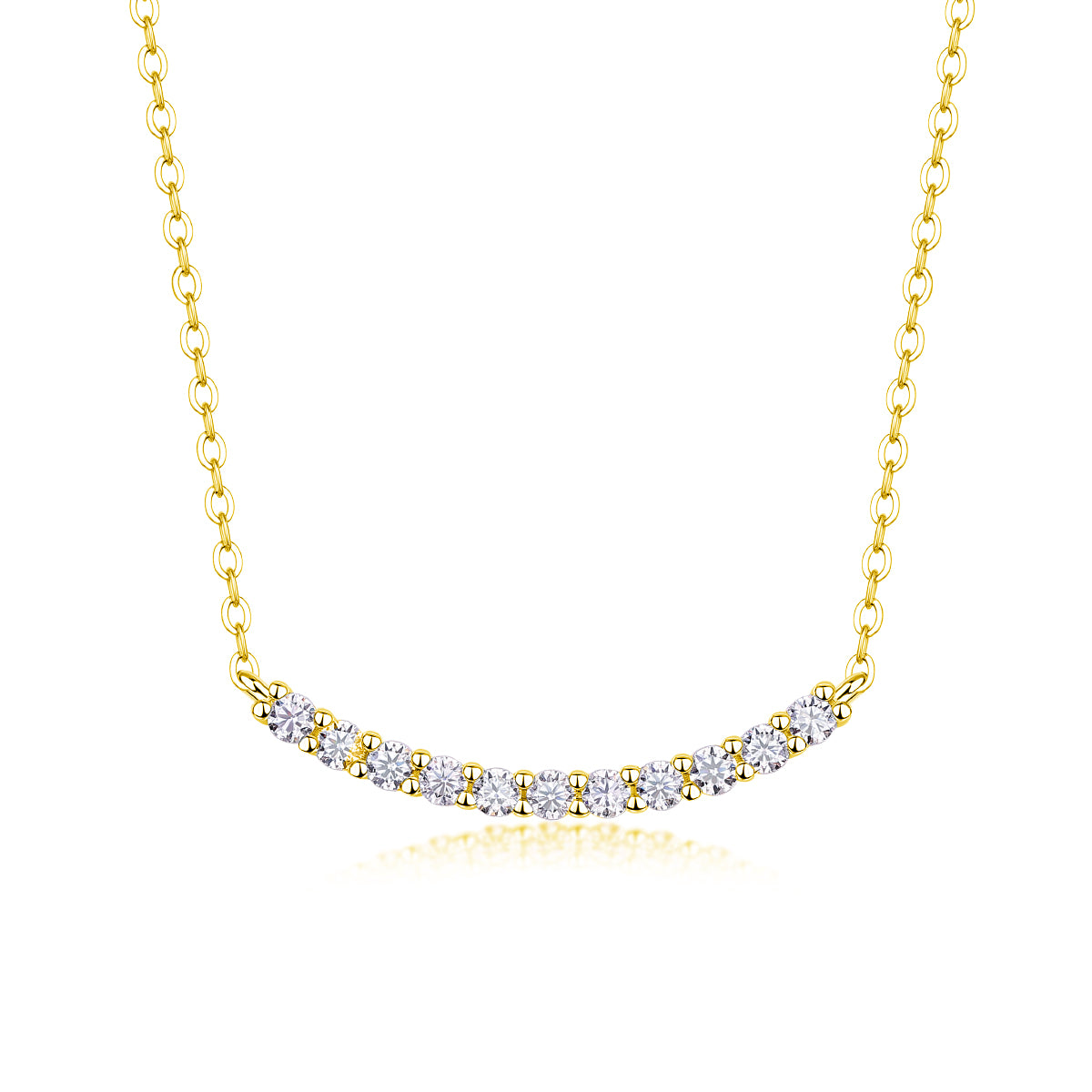 Aldebaran Moissanite Necklace - Platinum