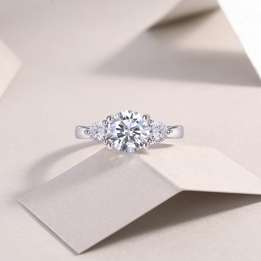 Castor Moissanite Twin Ring - 2 Carat