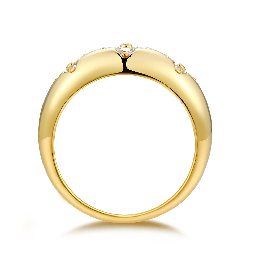Astral Plane Moissanite Ring - Gold Silver