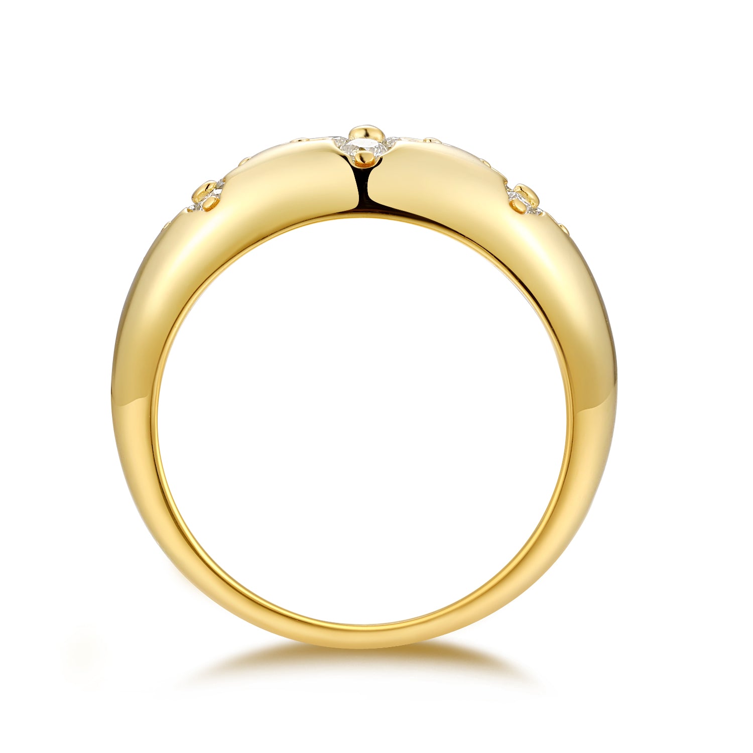 Astral Plane Moissanite Ring - Gold Silver