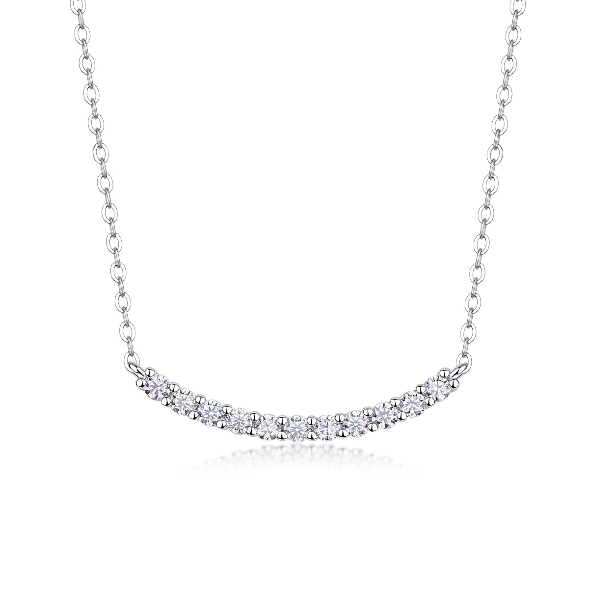Aldebaran Moissanite Necklace - Platinum