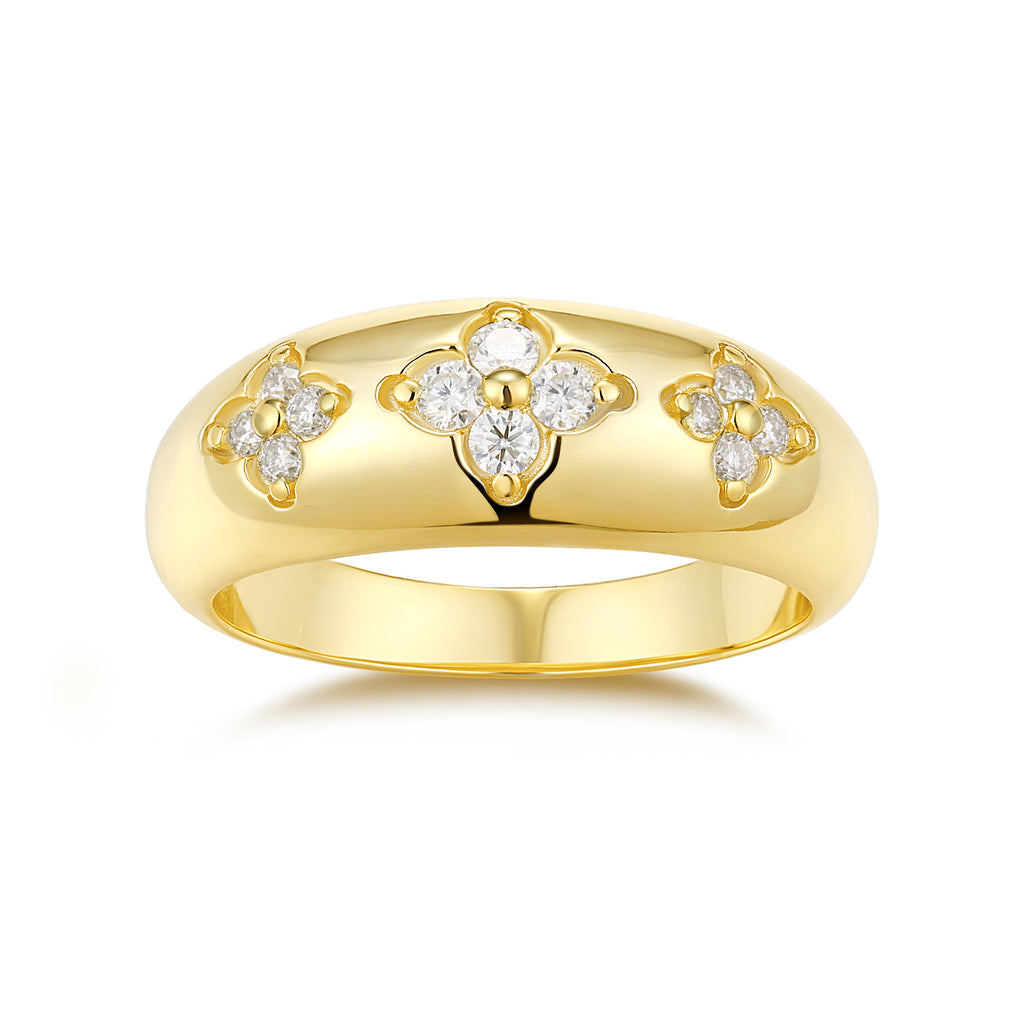 Astral Plane Moissanite Ring - Gold Silver