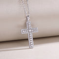 Divine Grace Moissanite Necklace - Silver 40cm