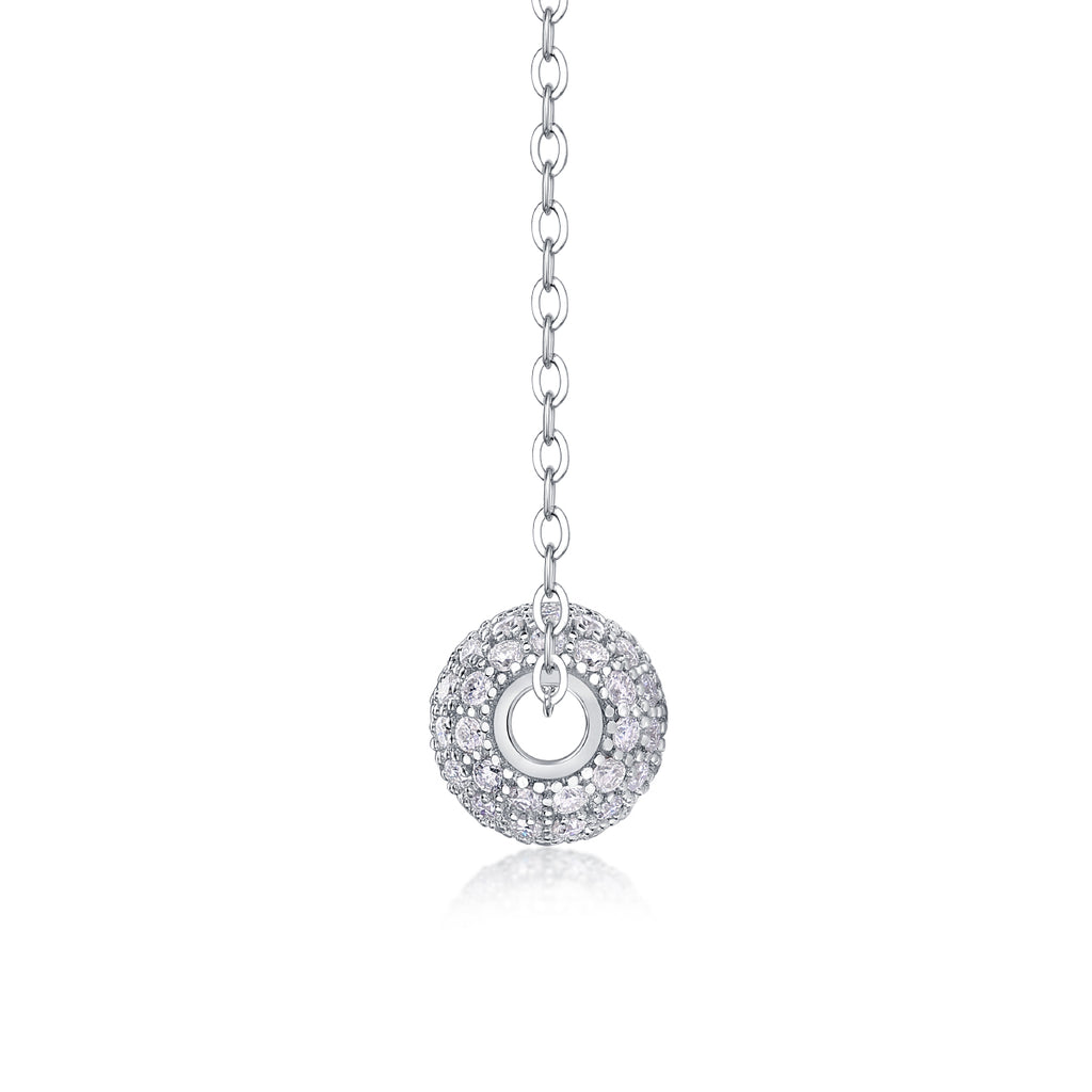 Mystic Moon Necklace - Moissanite Silver 40cm