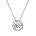 Exo-Planet Moissanite Necklace - 0.5ct Silver