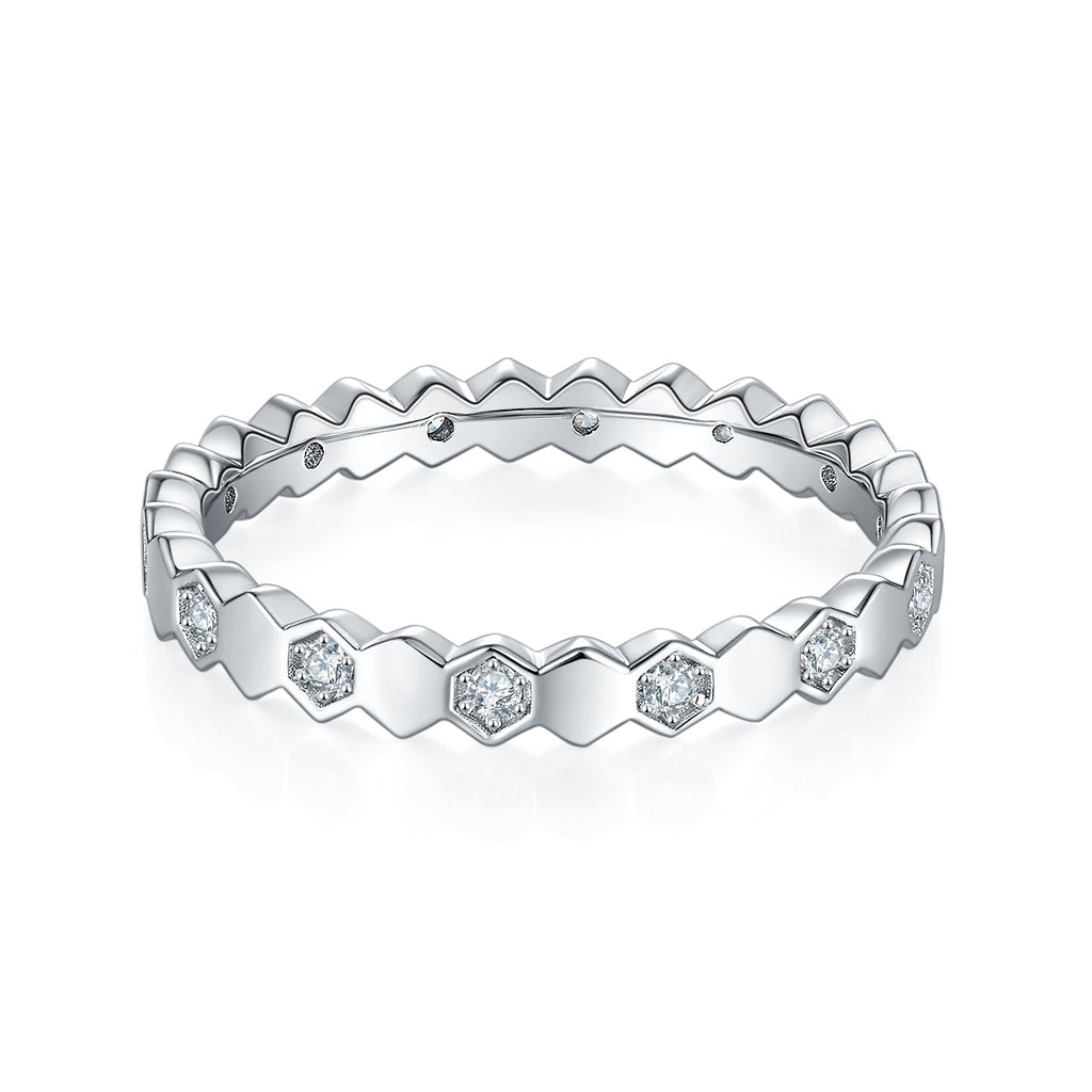 Gravity Moissanite Ring S925 Silver