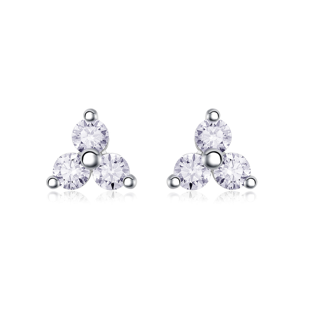 Sky Fragment Moissanite Stud Earrings