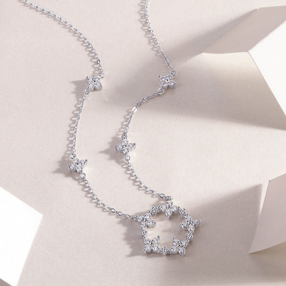 Iris Reverie Necklace - Moissanite S925 Silver