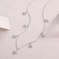 Star Love Necklace Moissanite Silver
