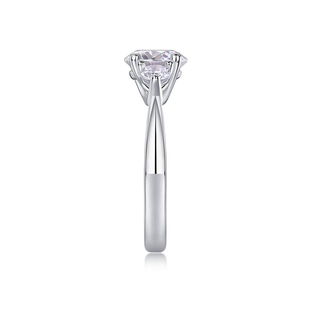 Castor Moissanite Twin Ring - 2 Carat