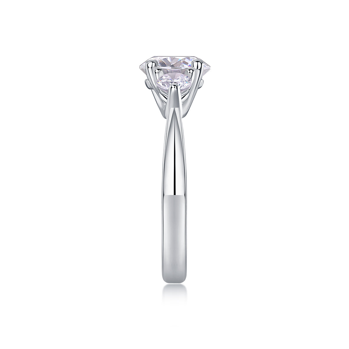 Castor Moissanite Twin Ring - 2 Carat