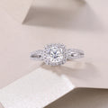 Moissanite Square Ring - S925 Silver Plated