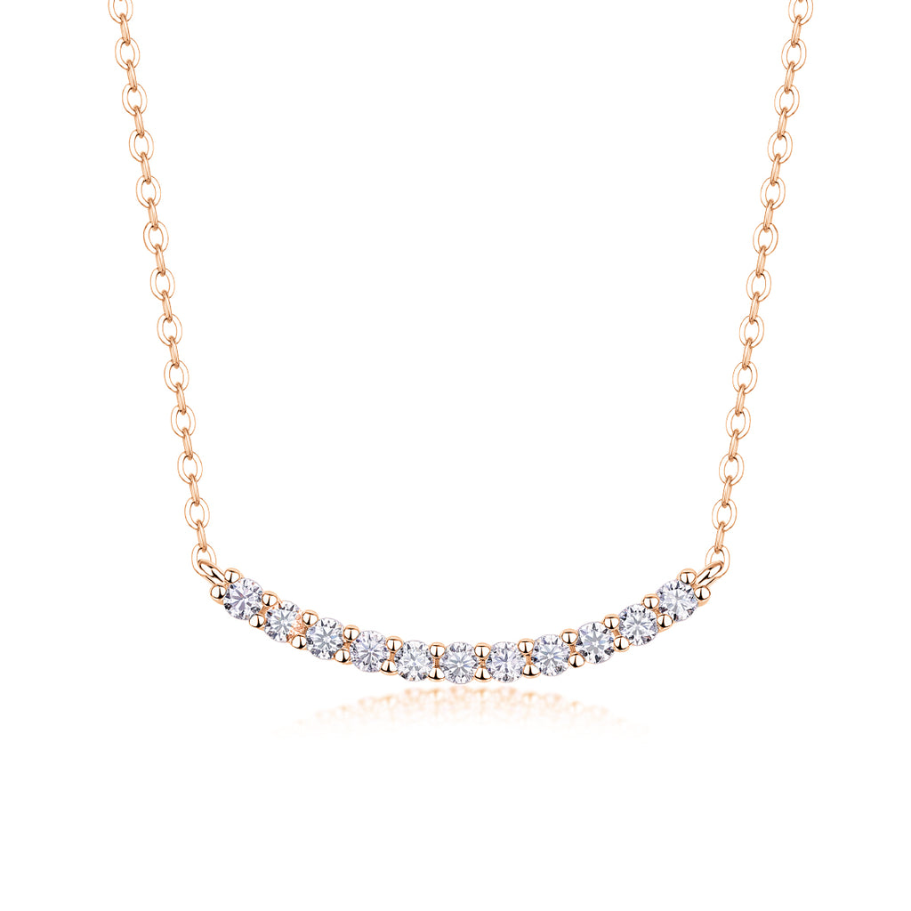 Aldebaran Moissanite Necklace - Platinum