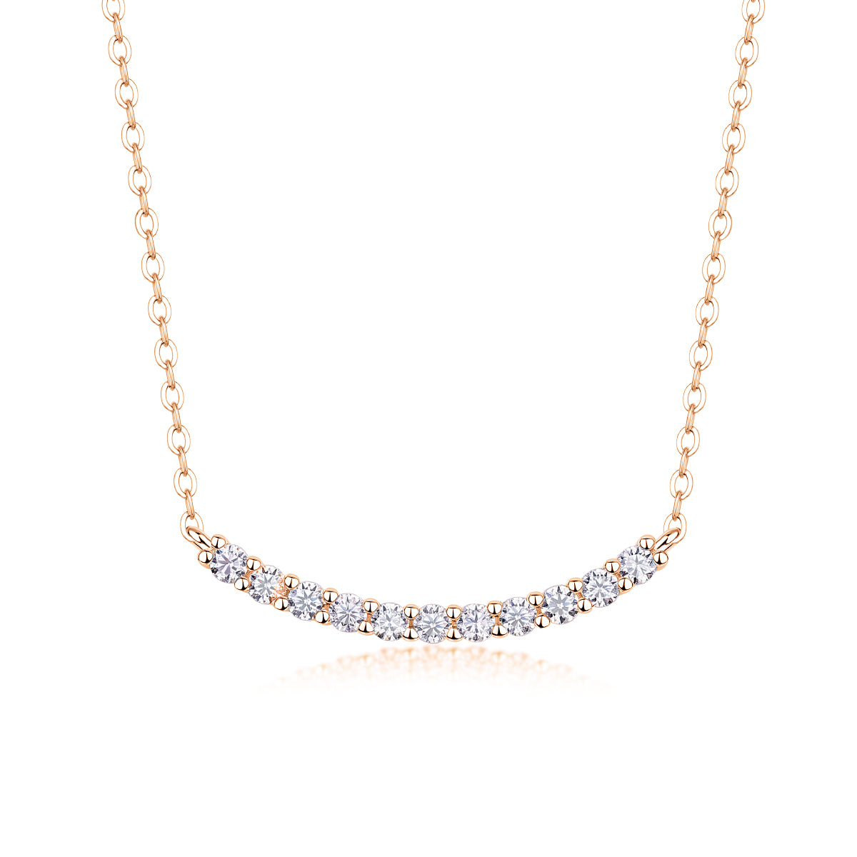 Aldebaran Moissanite Necklace - Platinum