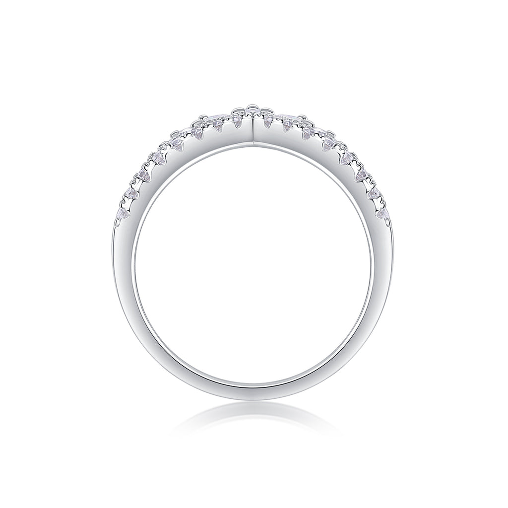 Queen's Grace Moissanite Ring - S925 Silver